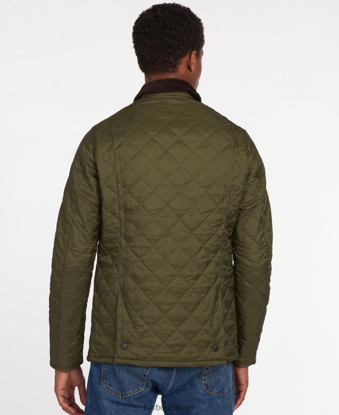 Barbour vīriešiem heritage liddesdale stepēta jaka P8J88A77 apģērbs melns