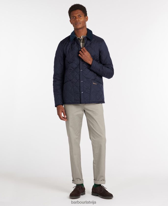 Barbour vīriešiem heritage liddesdale stepēta jaka P8J88A84 apģērbs melns