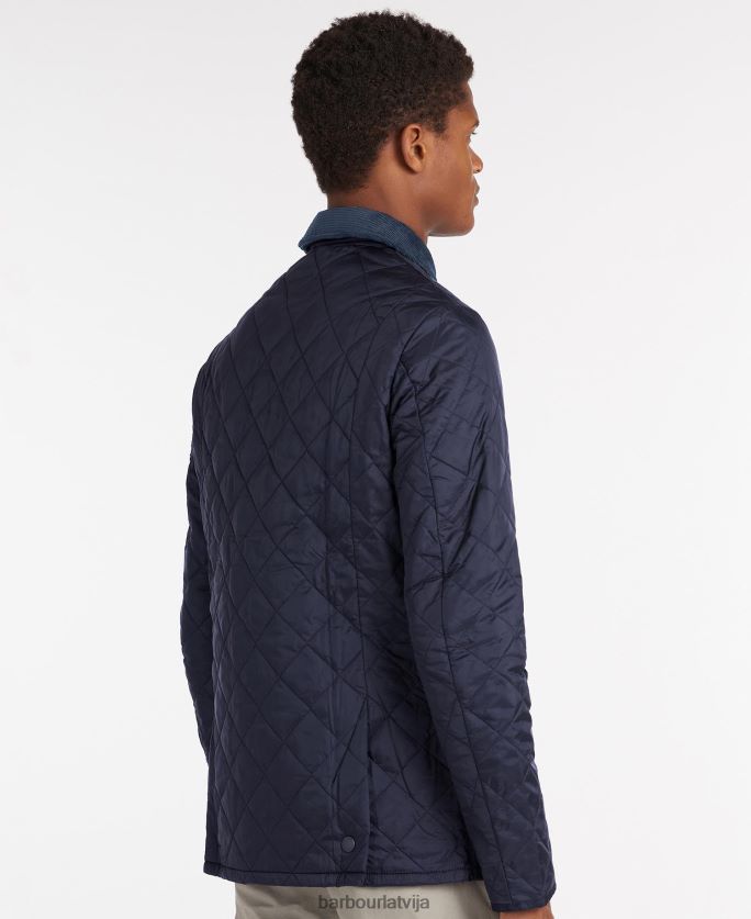 Barbour vīriešiem heritage liddesdale stepēta jaka P8J88A84 apģērbs melns