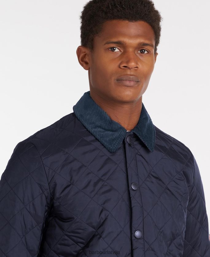 Barbour vīriešiem heritage liddesdale stepēta jaka P8J88A84 apģērbs melns
