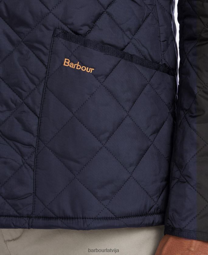 Barbour vīriešiem heritage liddesdale stepēta jaka P8J88A84 apģērbs melns