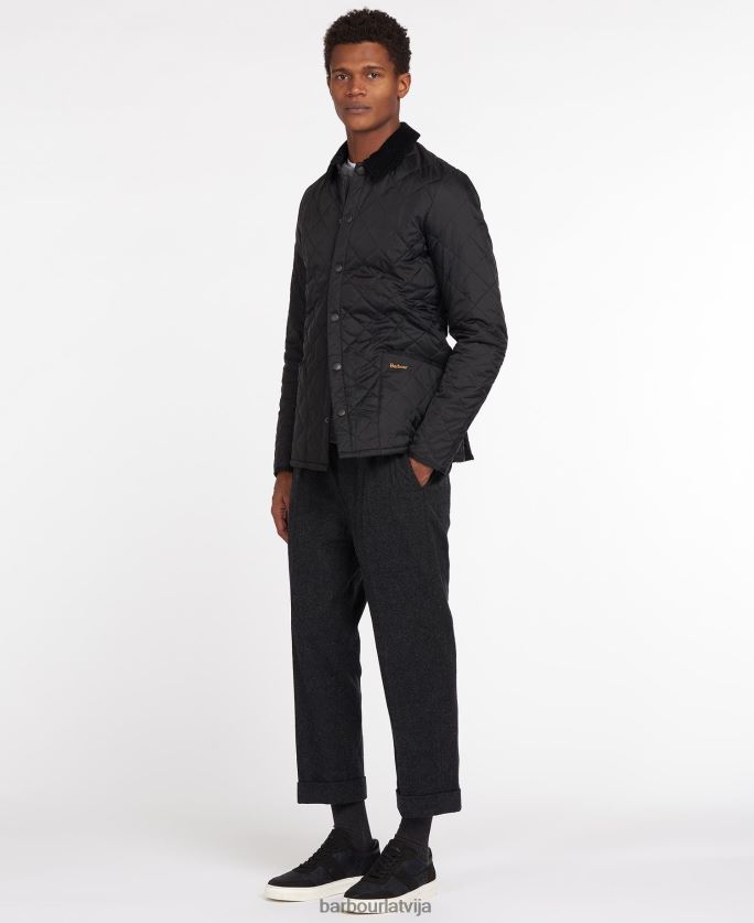 Barbour vīriešiem heritage liddesdale stepēta jaka P8J88A98 apģērbs melns