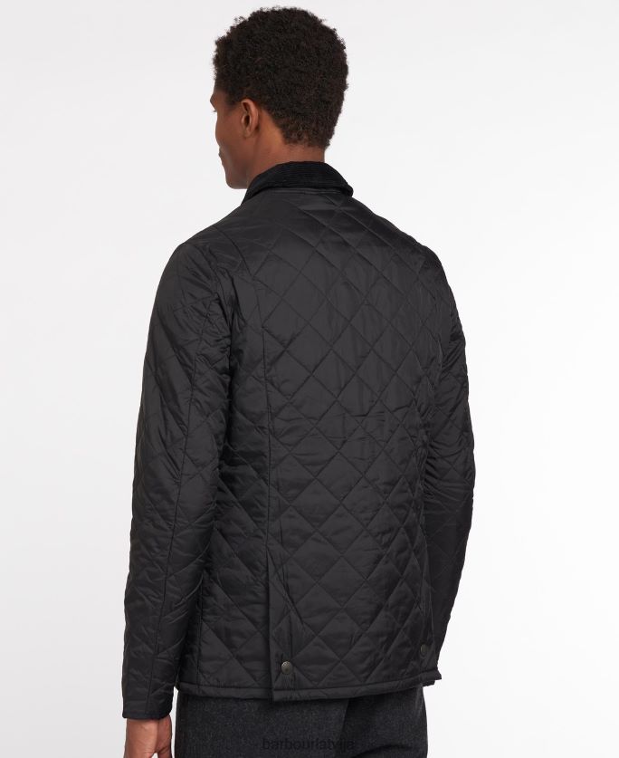 Barbour vīriešiem heritage liddesdale stepēta jaka P8J88A98 apģērbs melns