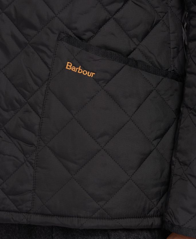 Barbour vīriešiem heritage liddesdale stepēta jaka P8J88A98 apģērbs melns