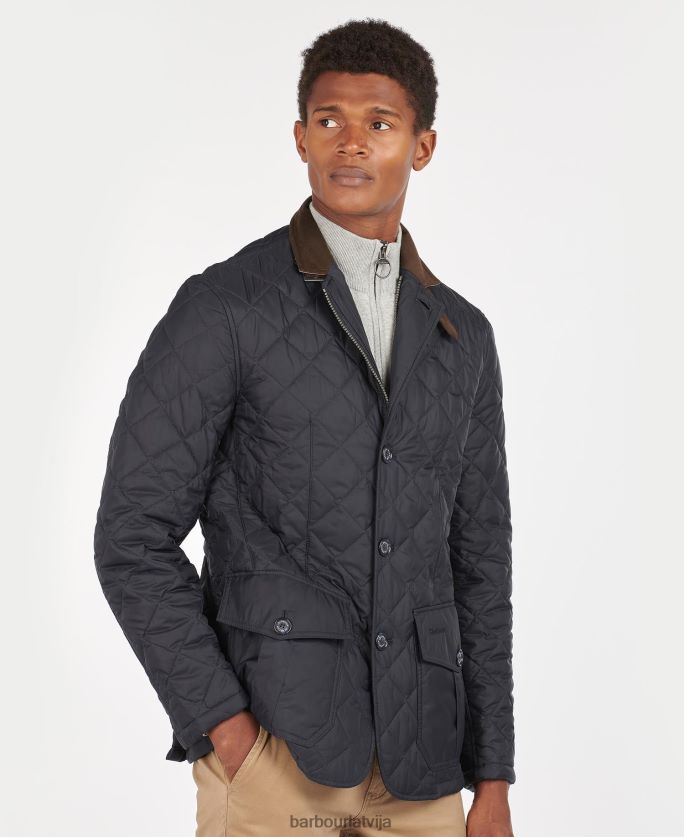 Barbour vīriešiem slīpētāja stepēta jaka P8J88A99 apģērbs flote