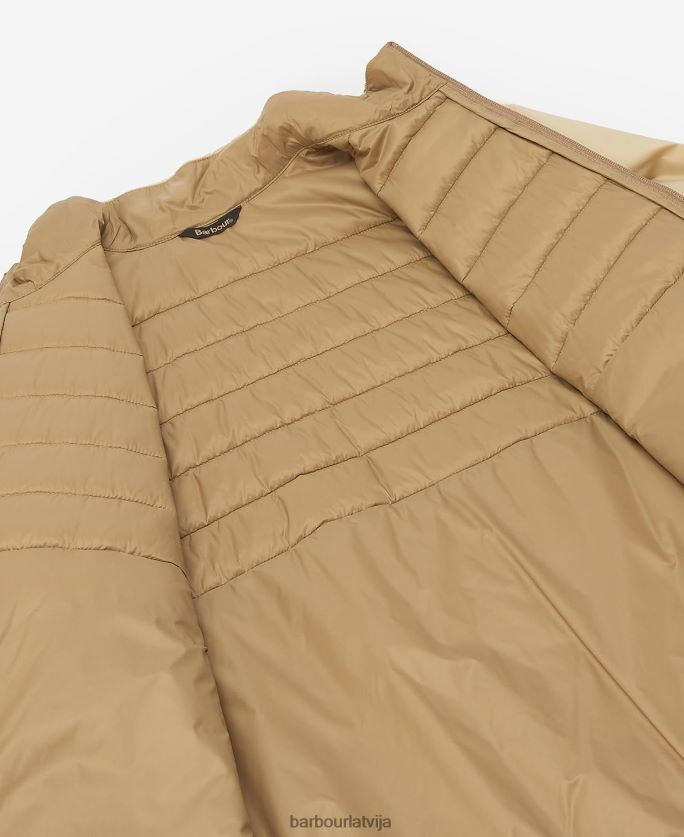Barbour vīriešiem vasaras baffle stepēta jaka P8J88A92 apģērbs olivīns
