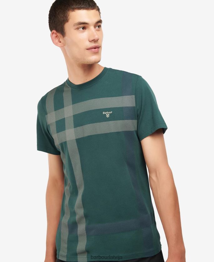 Barbour vīriešiem Norman t-krekls P8J88A963 apģērbs mazgāts akmens