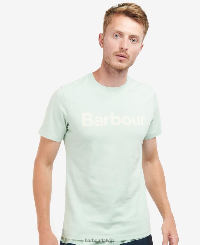 Barbour vīriešiem T-krekls ar logotipu P8J88A837 apģērbs rozā sāls