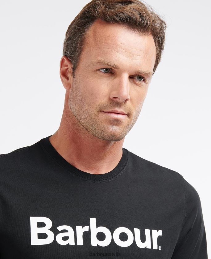 Barbour vīriešiem T-krekls ar logotipu P8J88A933 apģērbs koraļļu smiltis