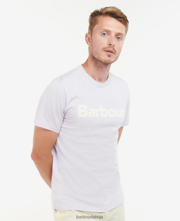 Barbour vīriešiem T-krekls ar logotipu P8J88A959 apģērbs rozā sāls
