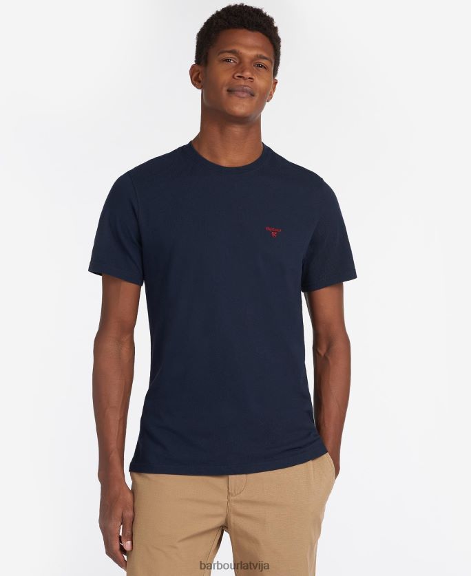 Barbour vīriešiem būtiski sporta t-krekli P8J88A753 apģērbs cabernet