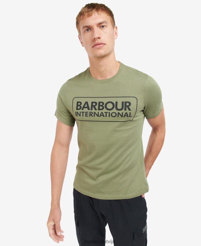 Barbour vīriešiem būtisks T-krekls ar lielu logotipu P8J88A802 apģērbs klasisks melns