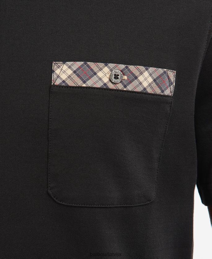 Barbour vīriešiem durness kabatas t-krekls P8J88A857 apģērbs balts