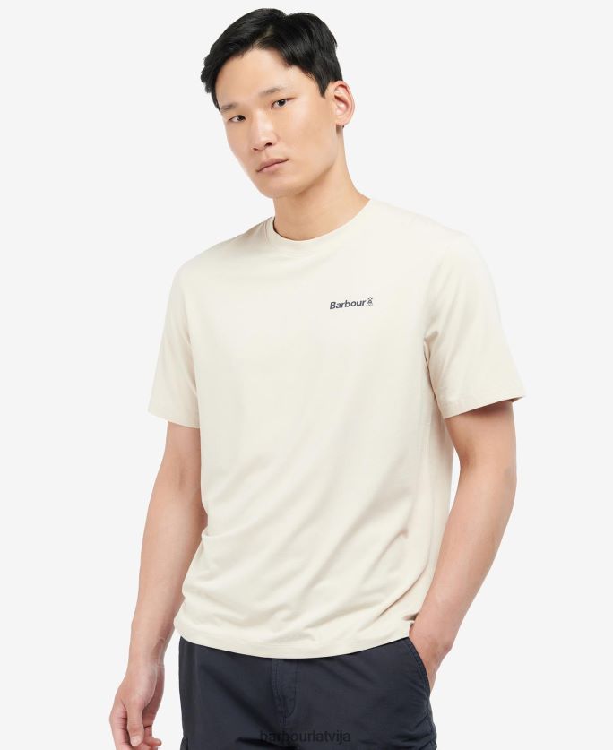 Barbour vīriešiem koordinātu logo t-krekls P8J88A943 apģērbs migla