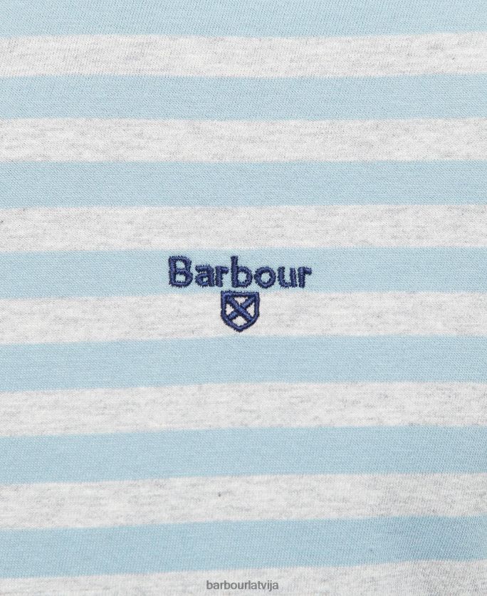 Barbour vīriešiem piestātnes svītru t-krekls P8J88A794 apģērbs flote