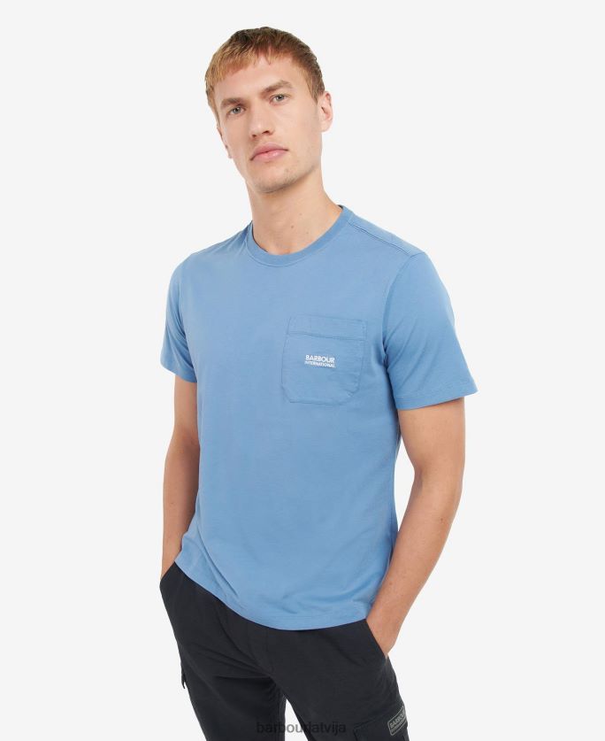 Barbour vīriešiem radok kabatas t-krekls P8J88A852 apģērbs mežs