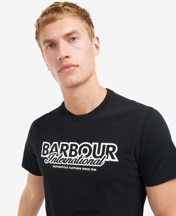 Barbour vīriešiem rowley logotipa t-krekls P8J88A867 apģērbs čuksti balts