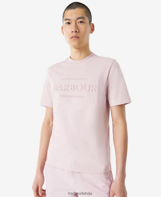 Barbour vīriešiem slīps t-krekls P8J88A825 apģērbs krēslas rozā
