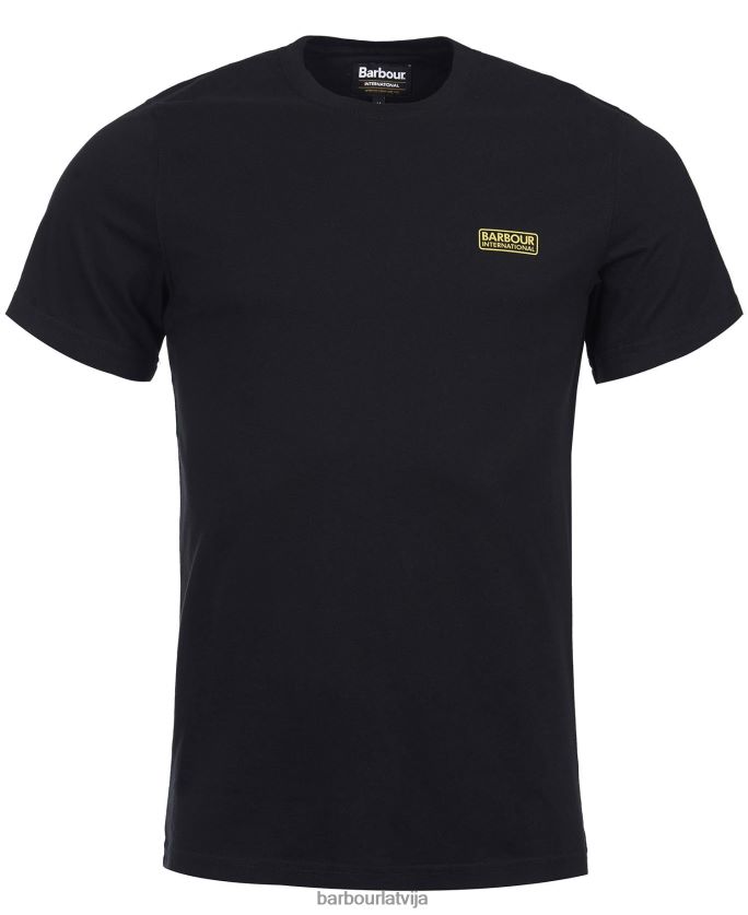 Barbour vīriešiem starptautisks t-krekla mazs logotips P8J88A787 apģērbs melns