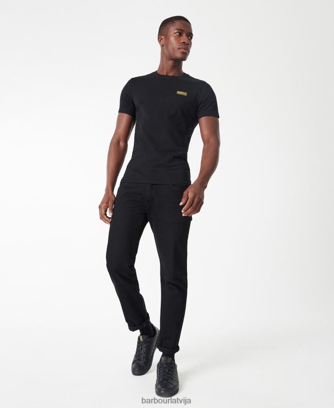 Barbour vīriešiem starptautisks t-krekla mazs logotips P8J88A787 apģērbs melns