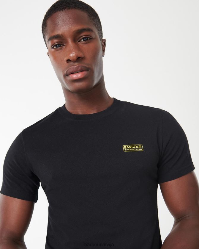 Barbour vīriešiem starptautisks t-krekla mazs logotips P8J88A787 apģērbs melns