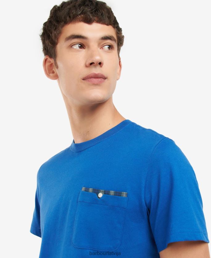 Barbour vīriešiem tayside t-krekls P8J88A947 apģērbs Monako zils