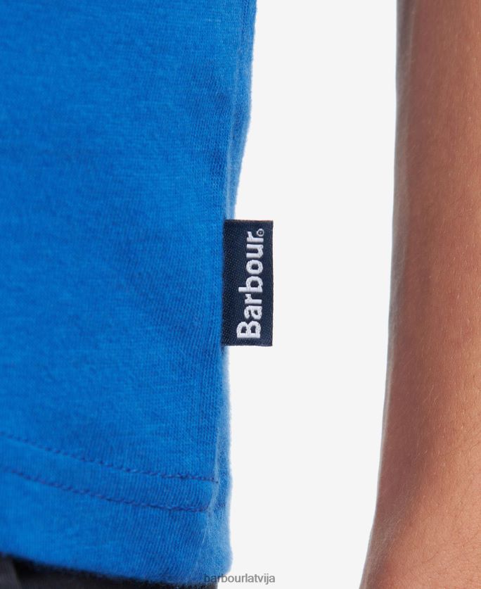 Barbour vīriešiem tayside t-krekls P8J88A947 apģērbs Monako zils