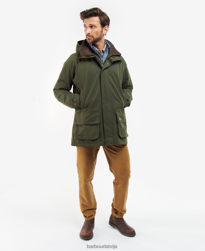 Barbour vīriešiem beaconsfield jaka P8J88A187 apģērbs olīvu