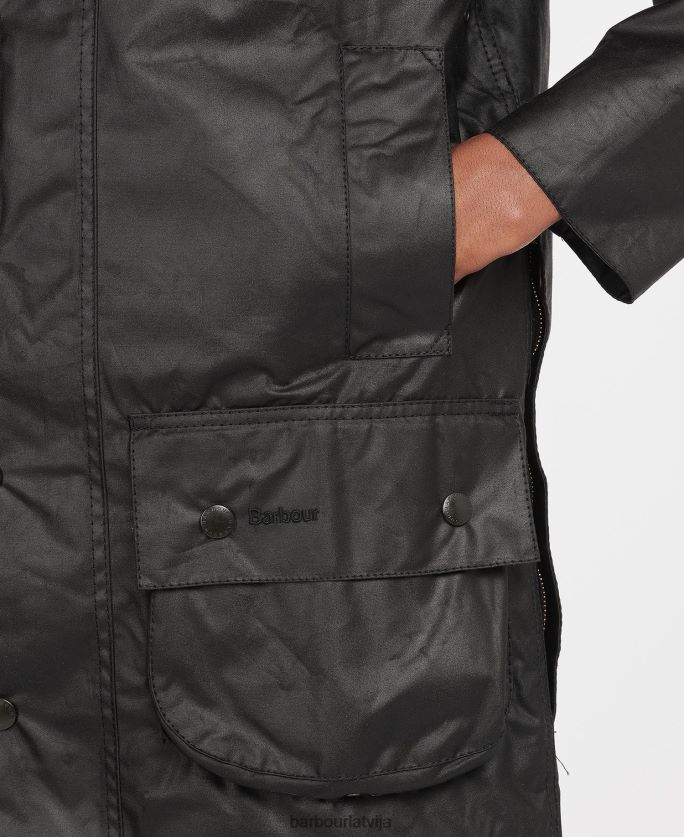 Barbour vīriešiem Beaufort vaska jaka P8J88A32 apģērbs melns