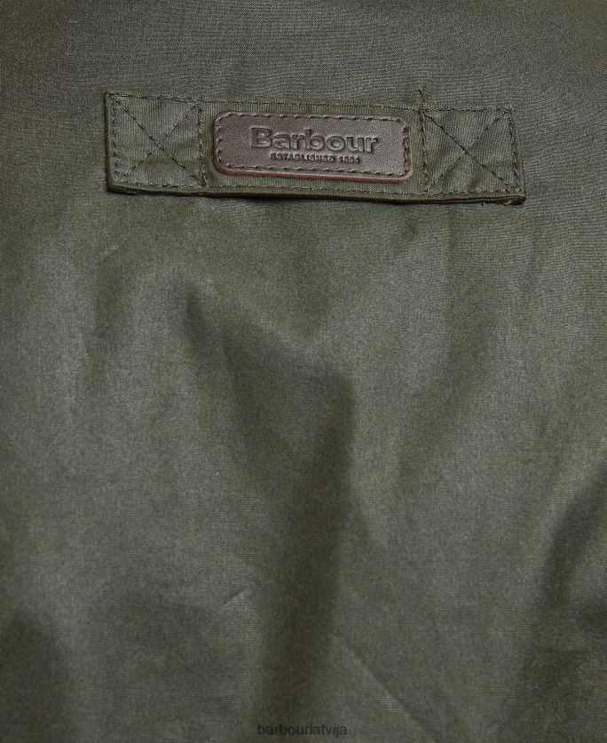 Barbour vīriešiem Dunlin vaskota jaka P8J88A26 apģērbs olīvu/klasiskais tartāns