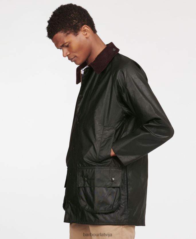 Barbour vīriešiem beaufort vaskota kokvilnas jaka P8J88A15 apģērbs melns