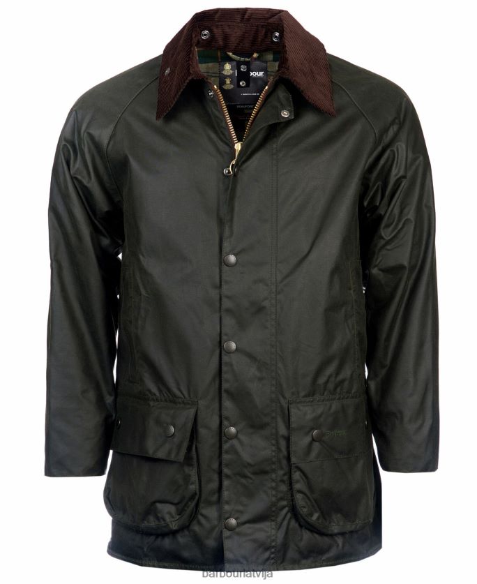 Barbour vīriešiem beaufort vaskota kokvilnas jaka P8J88A15 apģērbs melns