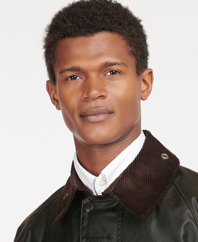 Barbour vīriešiem beaufort vaskota kokvilnas jaka P8J88A15 apģērbs melns