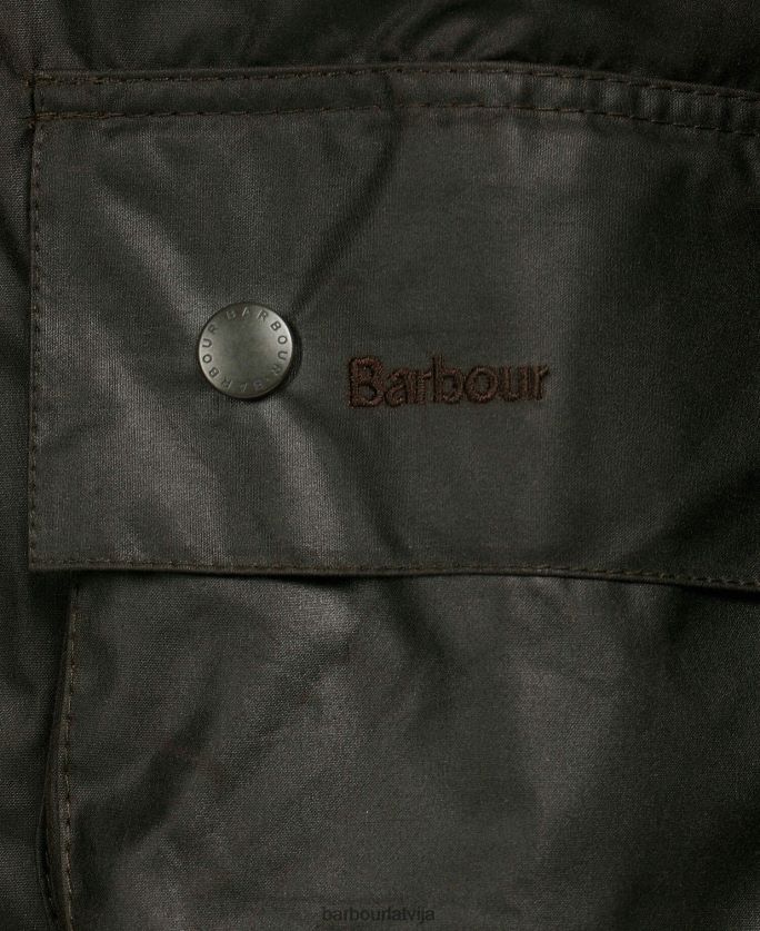 Barbour vīriešiem beaufort vaskota kokvilnas jaka P8J88A15 apģērbs melns