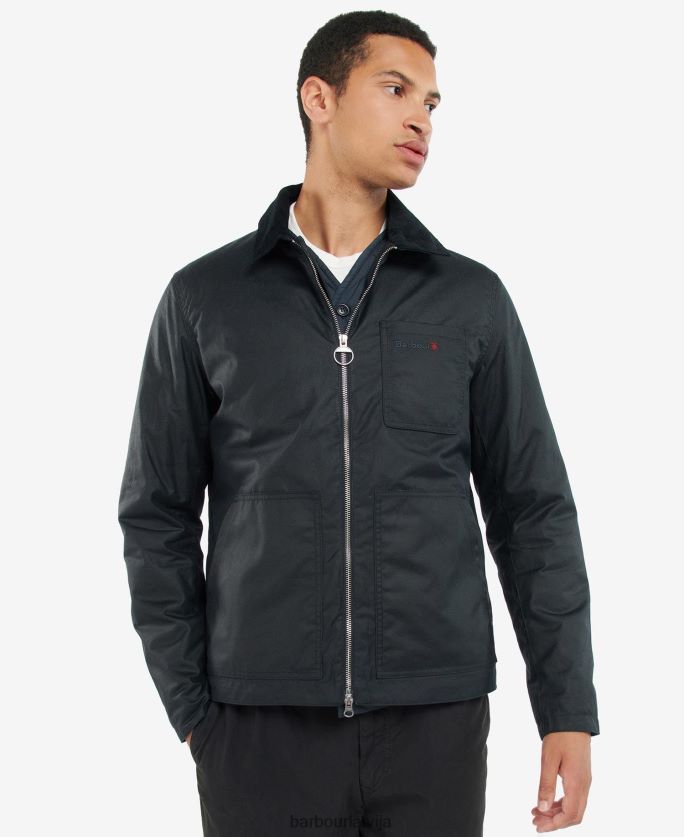 Barbour vīriešiem belham vaskota jaka P8J88A60 apģērbs klasiskā flote