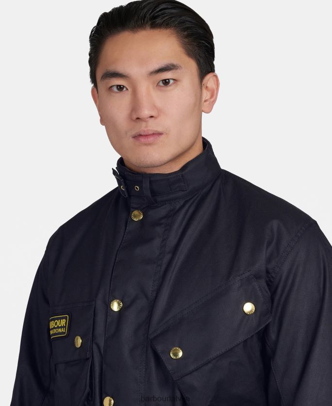Barbour vīriešiem starptautiska oriģināla vaskota jaka P8J88A56 apģērbs flote