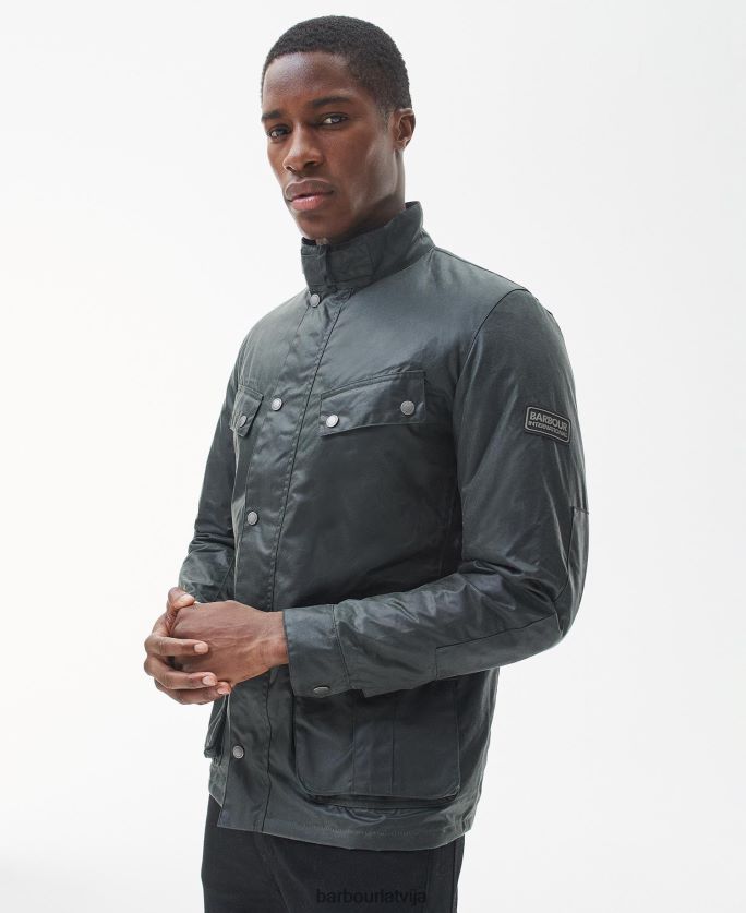 Barbour vīriešiem tūristu hercoga vaska jaka P8J88A40 apģērbs zemniecisks