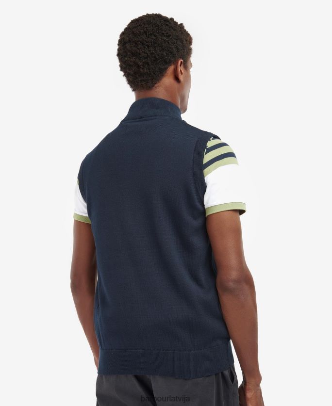 Barbour vīriešiem dawdon trikotāžas žakets P8J88A282 apģērbs klasiskā flote