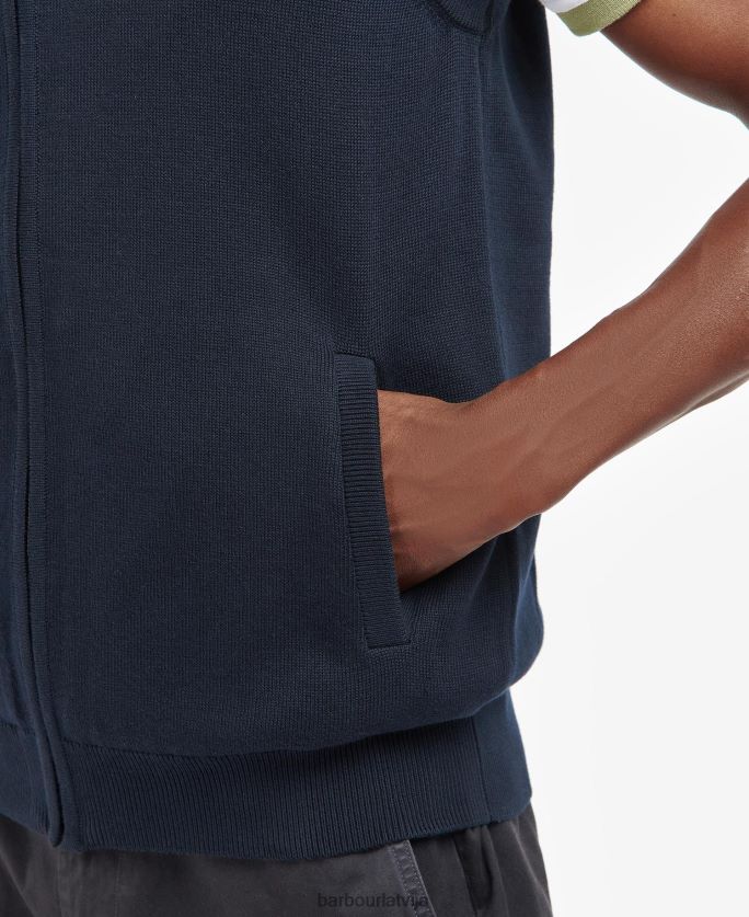 Barbour vīriešiem dawdon trikotāžas žakets P8J88A282 apģērbs klasiskā flote
