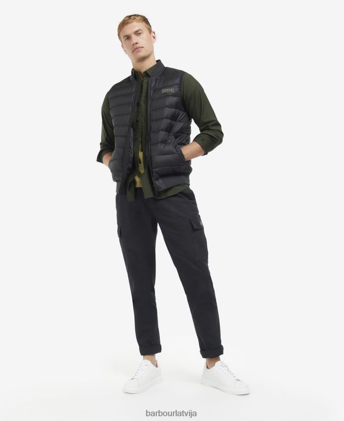 Barbour vīriešiem elgin stepēta žakete P8J88A266 apģērbs olīvu