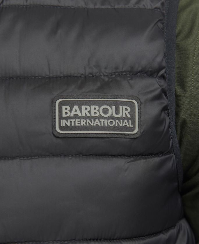 Barbour vīriešiem elgin stepēta žakete P8J88A266 apģērbs olīvu