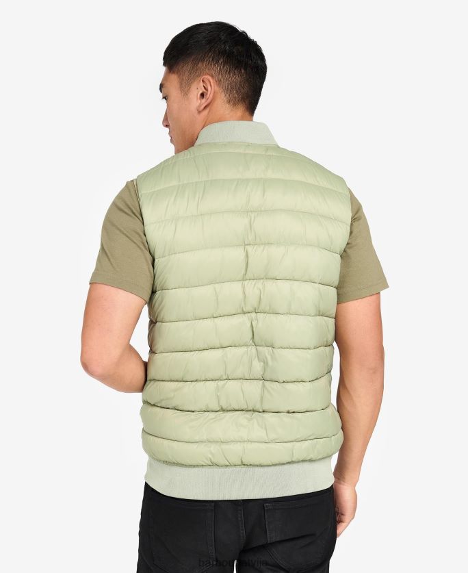 Barbour vīriešiem elgin stepēta žakete P8J88A272 apģērbs olīvu