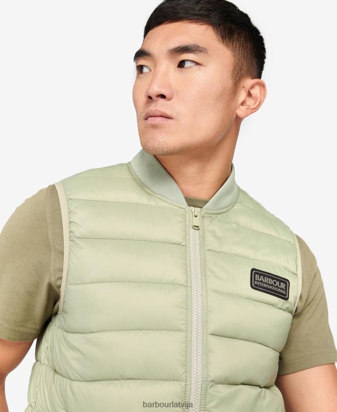 Barbour vīriešiem elgin stepēta žakete P8J88A272 apģērbs olīvu