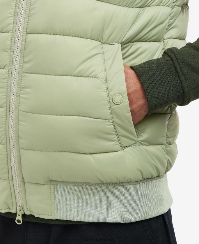 Barbour vīriešiem elgin stepēta žakete P8J88A272 apģērbs olīvu