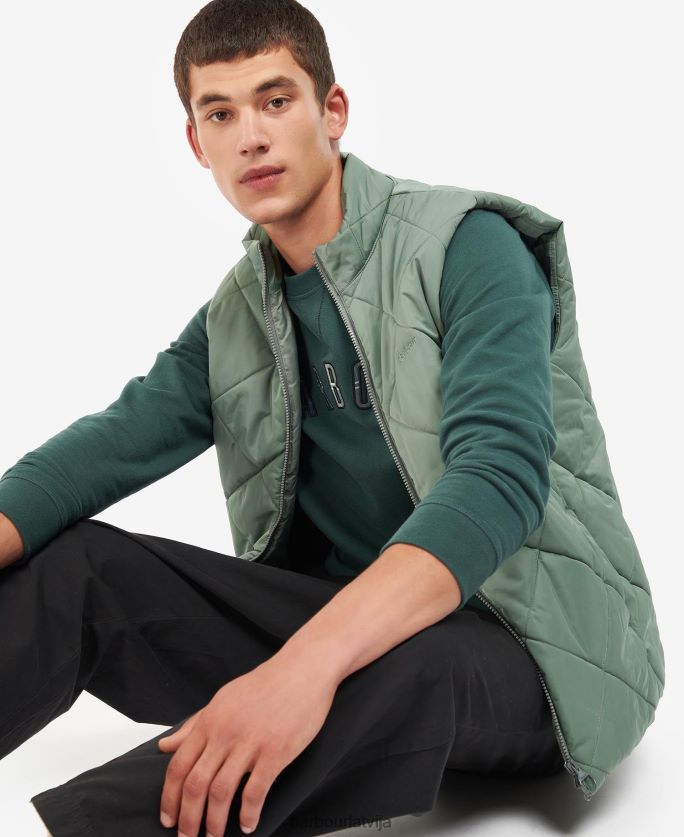 Barbour vīriešiem finčlija stepēta žaketīte P8J88A244 apģērbs klasiskā flote
