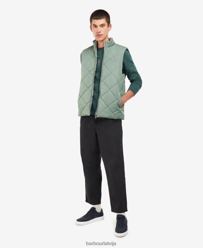 Barbour vīriešiem finčlija stepēta žaketīte P8J88A244 apģērbs klasiskā flote