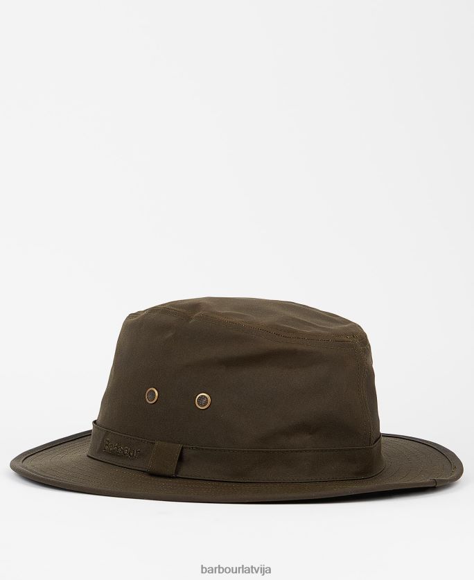 Barbour vīriešiem Dawson vaska safari cepure P8J88A2234 Piederumi smiltis