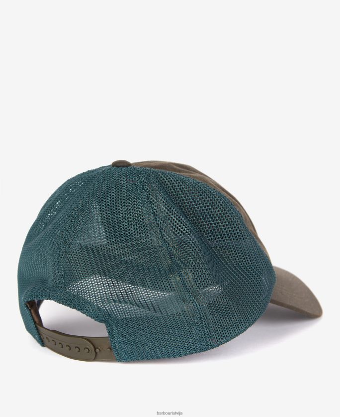 Barbour vīriešiem Rydale trucker vāciņš P8J88A2309 Piederumi olīvu