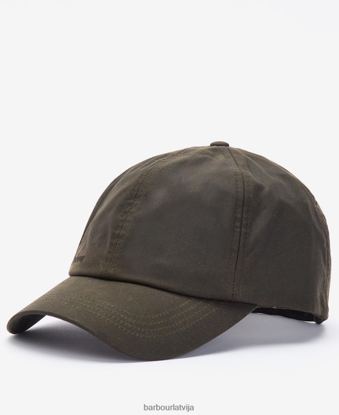 Barbour vīriešiem sporta cepures vasks P8J88A2235 Piederumi flote/cordovan
