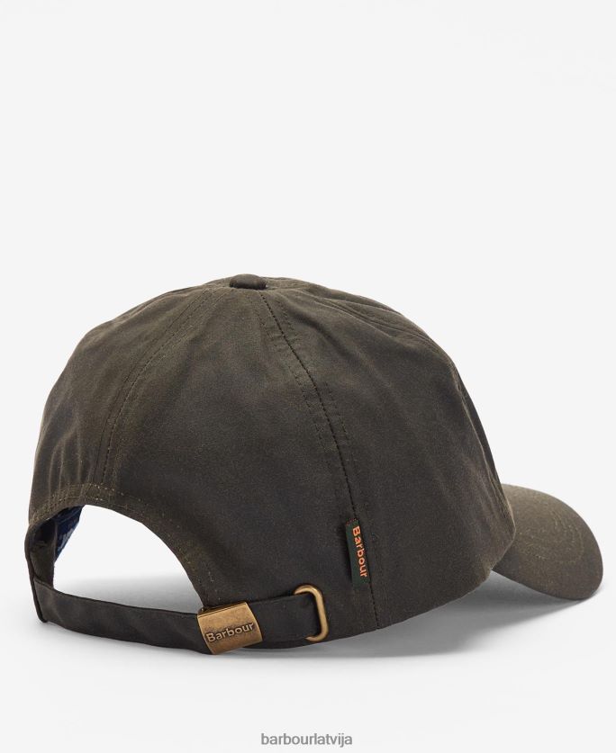 Barbour vīriešiem sporta cepures vasks P8J88A2235 Piederumi flote/cordovan